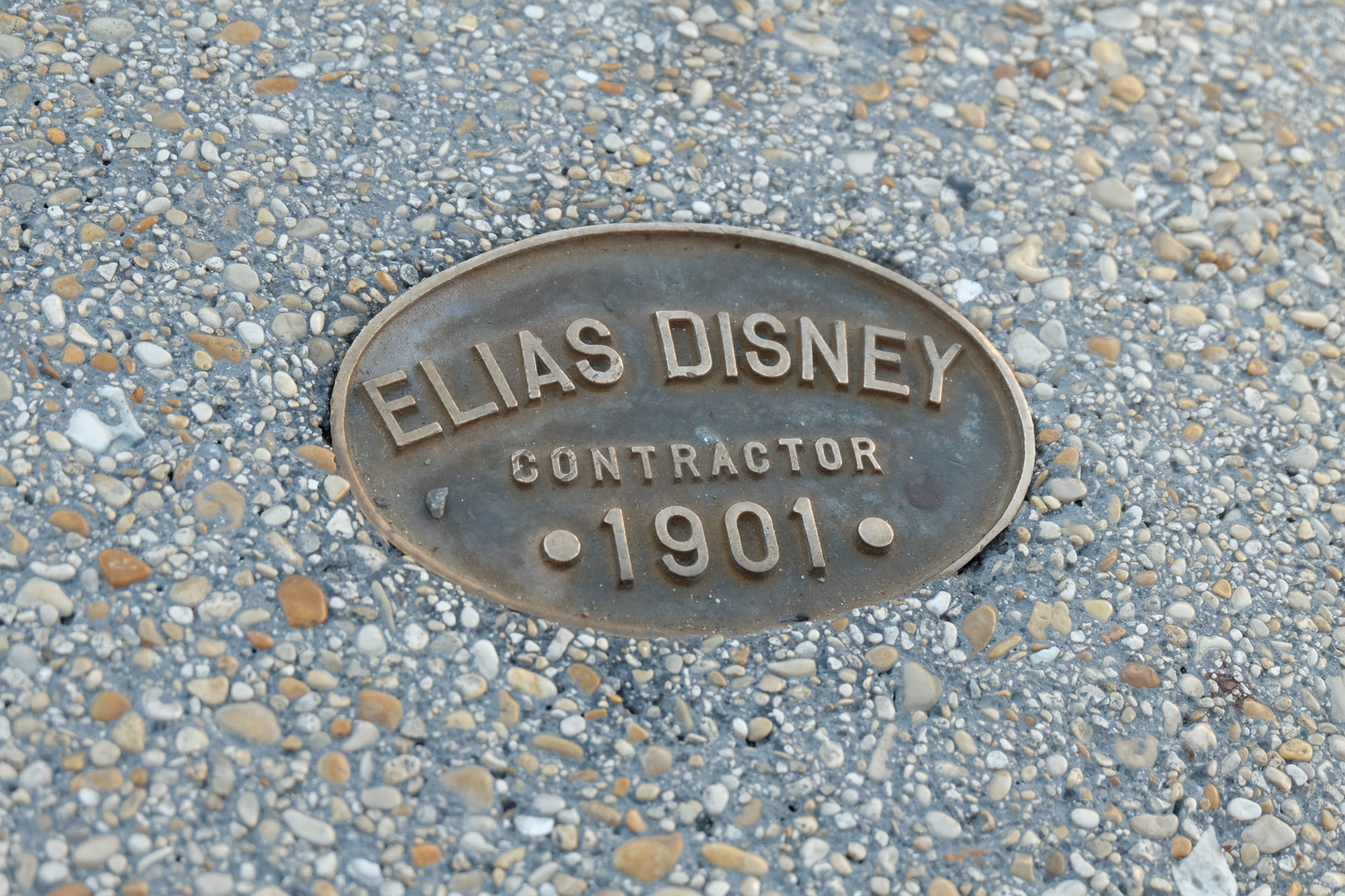 Elias Disney Plaque